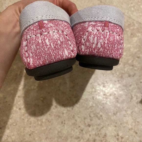 Atlanta Mocassin Fuchsia Pink Design with Natural White Detail size 33 EU - Picture 5 of 7